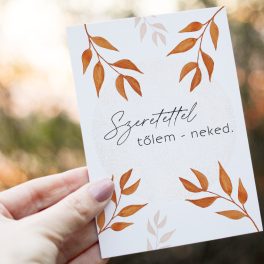 Őszi képeslap Szeretettel Tőlem Neked