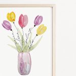 Anya virágcsokra, falikép nevekkel