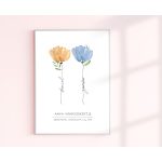 VÁLASZTHATÓ VIRÁGOS KÉP NEVEKKEL