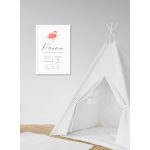 FLAMINGÓ ÚJSZÜLÖTT SZÜLETÉSI POSZTER