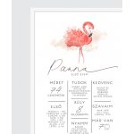 FLAMINGÓ SZÜLETÉSNAPI POSZTER