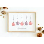 Családi falikép, nevekkel