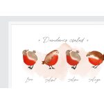 Családi falikép, nevekkel