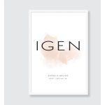 IGEN- Poszter az esküvő napjáról