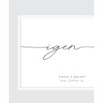 IGEN- Poszter az esküvő napjáról