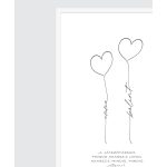 KÉT SZÍV- neves poszter pároknak