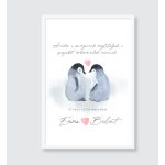 SZERELMES PINGVINEK- neves poszter pároknak