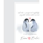 SZERELMES PINGVINEK- neves poszter pároknak