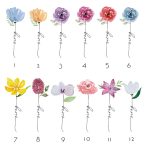 Nagymama virágcsokra, választható virágokkal