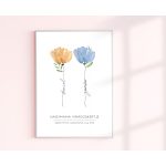 VÁLASZTHATÓ VIRÁGOS KÉP NEVEKKEL