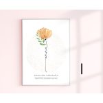 Virágszál pedagógus ajándék falikép