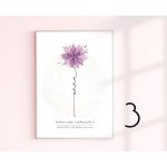 Virágszál pedagógus ajándék falikép