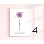 Virágszál pedagógus ajándék falikép