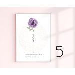 Virágszál pedagógus ajándék falikép