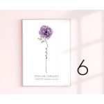 Virágszál pedagógus ajándék falikép