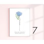 Virágszál pedagógus ajándék falikép