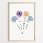 Virágos pedagógus ajándék falikép- fix