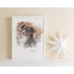 Vízfesték portré kiskedvencről