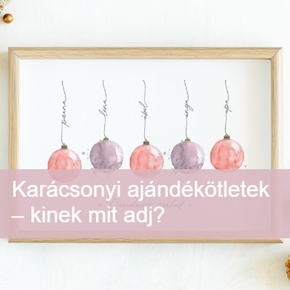 Személyre szabott karácsonyi ajándékötletek – kinek mit adj?