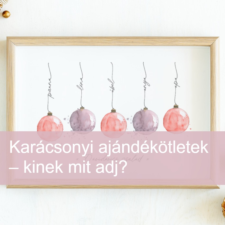 Személyre szabott karácsonyi ajándékötletek – kinek mit adj?